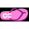 ORANGE COUNTY, CALIFORNIA PINK BEACH SANDAL PIN